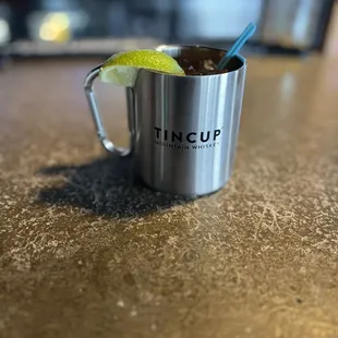 Strawberry orange mule.