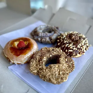 a variety of doughnuts