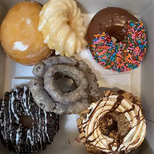 Raspberry filled, crueler, sprinkles, blueberry, Oreo, s'mores