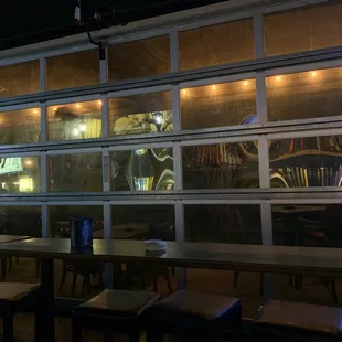 Garage door that opens to outside!