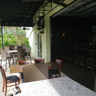 Outdoor seating.