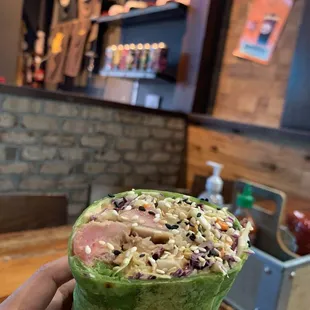 Ahi tuna wrap