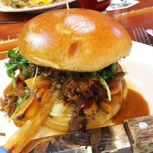 Brisket Poutine Sandwich