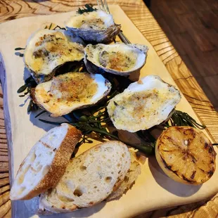 Chargrilled oysters