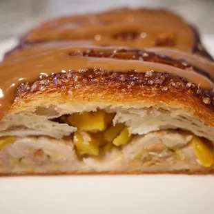 Banana pandan croissant