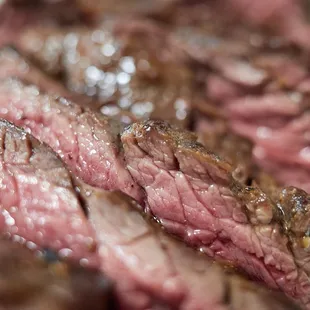 Local grass fed bavette steak - Cooked