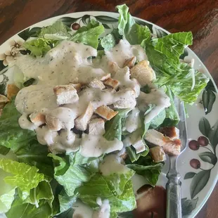 Chicken Caesar salad (carry out)!
