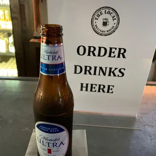 Having cold beer visiting our friend Dani