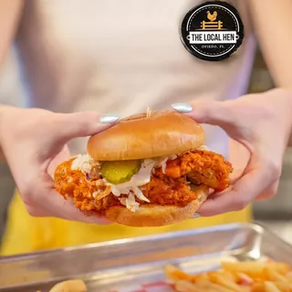 The Hen's Local Fried Chicken Sandwich