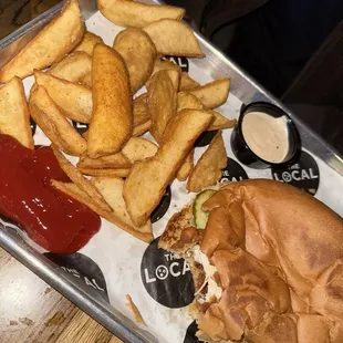 Fried chicken sandwich