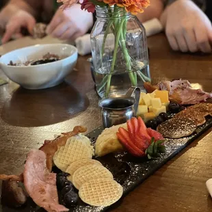 Breakfast charcuterie board
