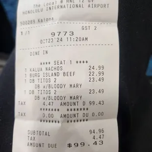 Receipt