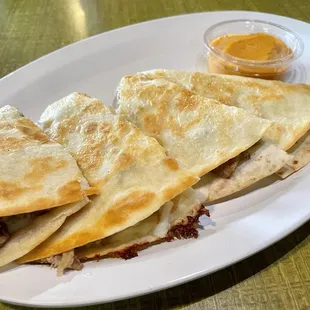 Kalua pig quesadilla minus the pineapple