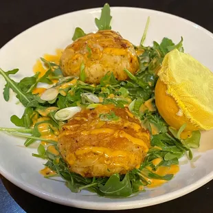 Twin crab cakes