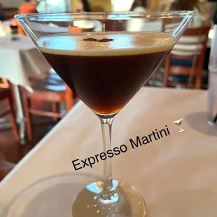 Expresso Martini is delicious