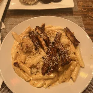 Cajun chicken and sausage penne