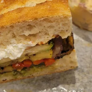 The Great Outdoors eggplant sandwhich