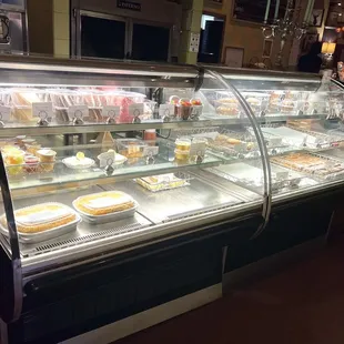 The display case is filled with delicious goodies! Our favorite is the key lime pie!