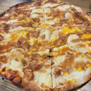 Fried Chicken Dinner Pizza