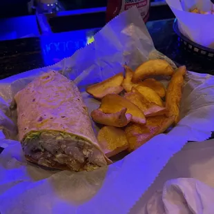 Ranch chicken wrap