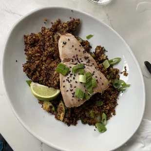 Quinoa &quot;Fried Rice&quot; with Ahi