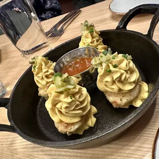 Chicken Fried Deviled Eggs