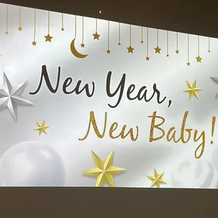 Electronic banner displayed on their screen.