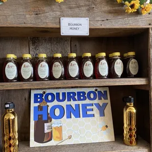 a display of honey