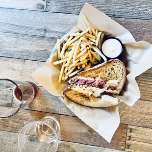 The Reuben with garlic fries