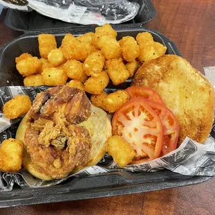 Fried chicken sandwich