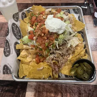 Loaded Pulled Pork Nachos