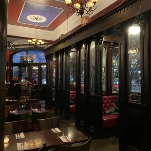 the interior of a restaurant