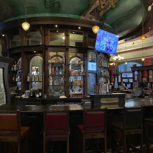 a view of a bar