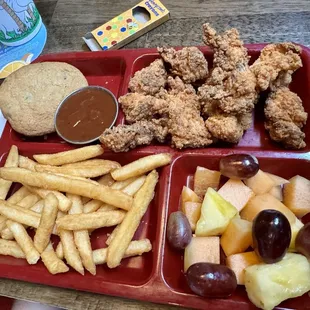 Kids meal with chicken tenders