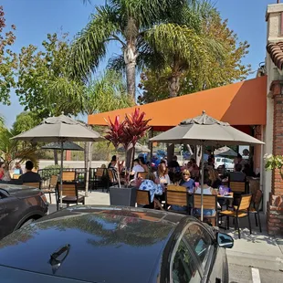 Nice outside dining.