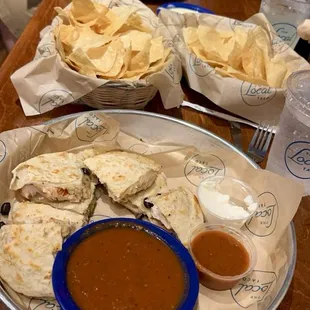 Southwest chicken quesadilla