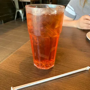 Raspberry ice tea