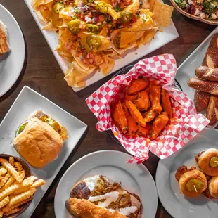 a variety of food items