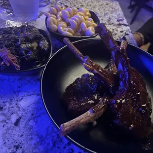 Lamb chop dinner