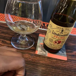 Amazing Peach Lindemans Beer!