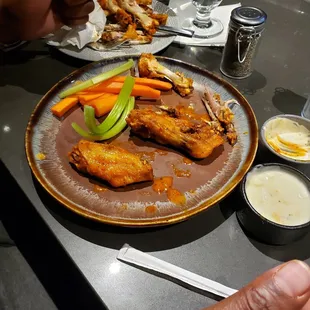 a plate of food on a table