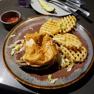 waffles, food