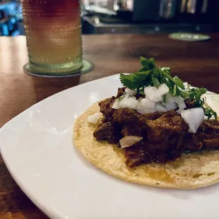 Pork Carnitas Tacos - Meh, I wouldn&apos;t do it again BUT theres lots of meat on the taco.