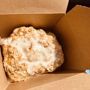 Peaches n cream scone