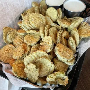 Fried Dill Pickle Chips
