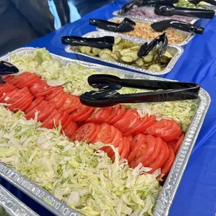 Veggie toppings for burger