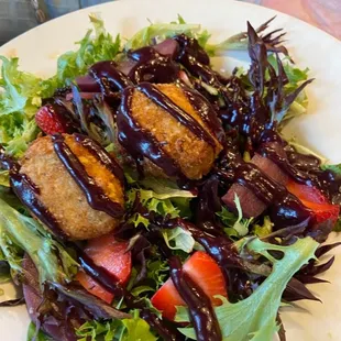 Goat cheese and port beet salad