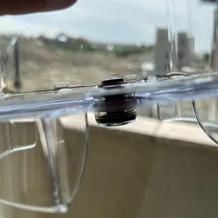 The hair with follicle.