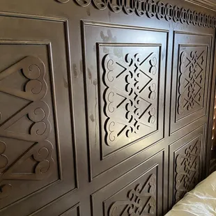 Oily handprints from previous guests.