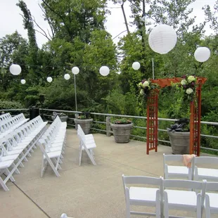 Patio Wedding  Ceremony (Chairs Rented)